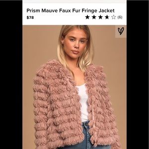 Lulu’s shaggy fur jacket - pink/mauve
